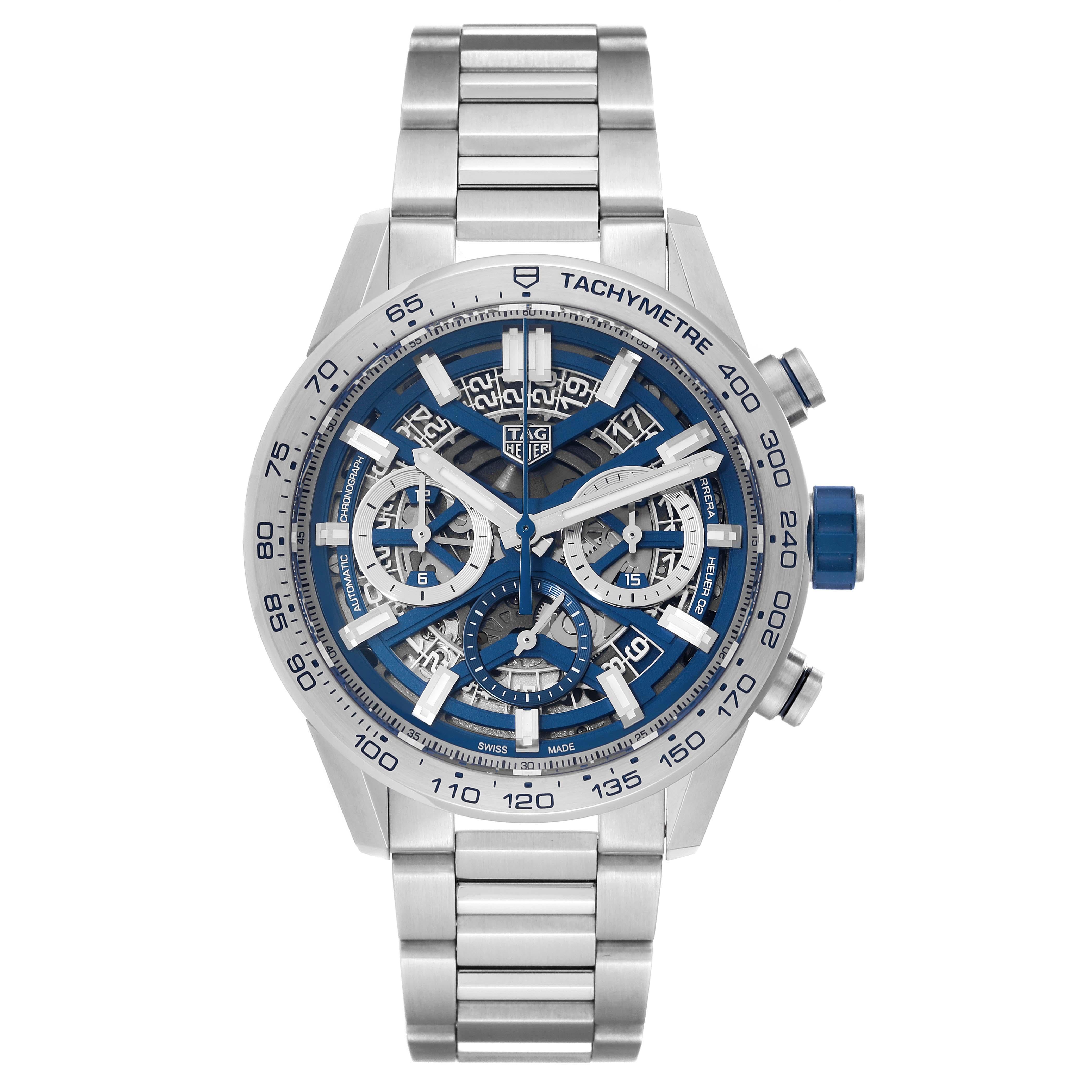 Tag Heuer Carrera Skeleton Dial Japan Limited Edition Steel Mens Watch  For Sale 1
