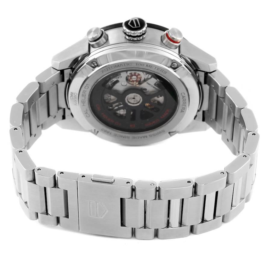 TAG Heuer Carrera Skeleton Dial Mens Watch CAR201V Box Card For Sale 1