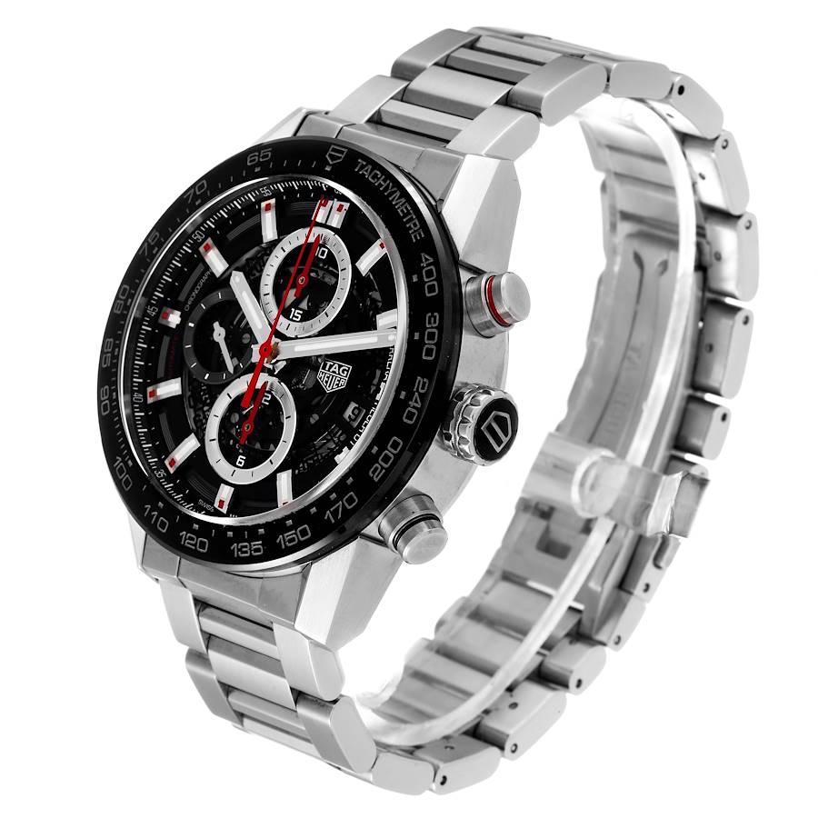 TAG Heuer Carrera Herrenuhr mit Skelett Zifferblatt CAR201V Box Papiere im Angebot 1