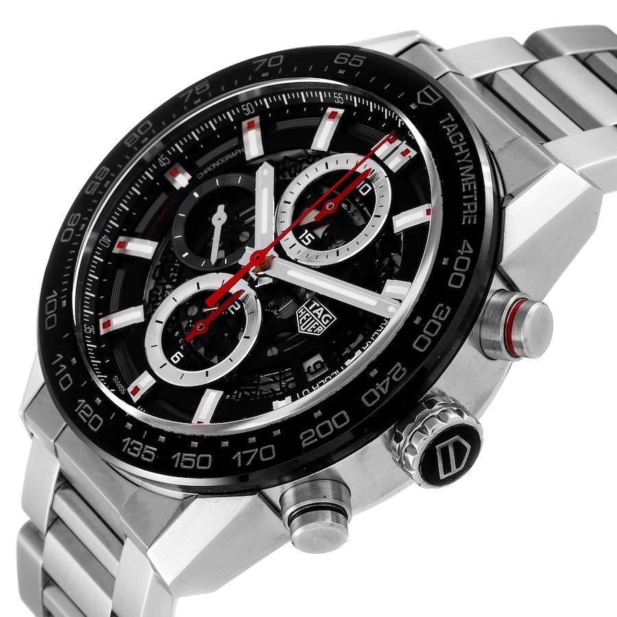 TAG Heuer Carrera Herrenuhr mit Skelett Zifferblatt CAR201V Box Papiere im Angebot 2