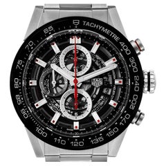 TAG Heuer Carrera Herrenuhr mit Skelett Zifferblatt CAR201V Box Papiere