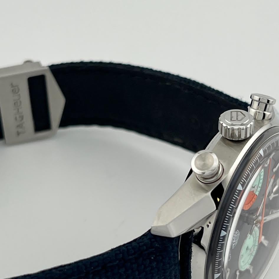 Femenino o masculino TAG Heuer Carrera Skipper Cronógrafo CBS2213.FN6002 39mm Esfera Azul Acero en venta