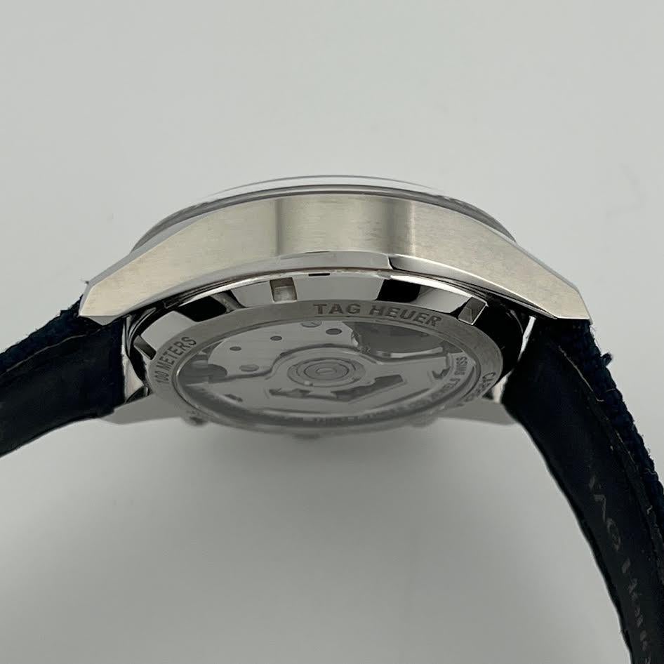 TAG Heuer Carrera Skipper Cronógrafo CBS2213.FN6002 39mm Esfera Azul Acero en venta 2