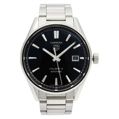 TAG Heuer Carrera Steel Black Date Dial Automatic Men's Watch WAR211A.BA0782