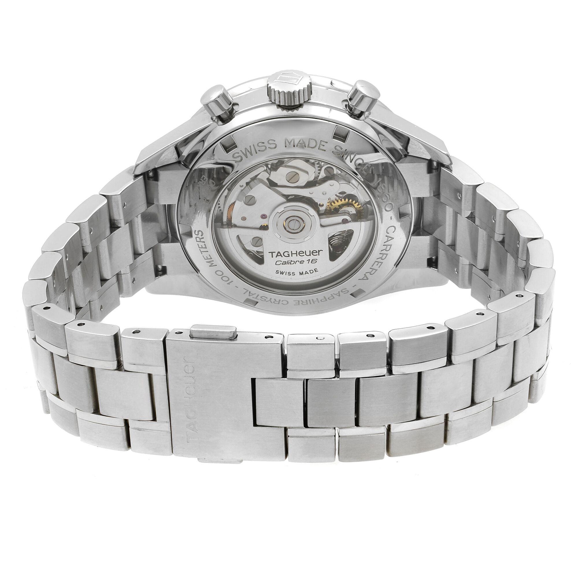 TAG Heuer Carrera Steel Black Dial Automatic Men's Watch CV2010.BA0794 2