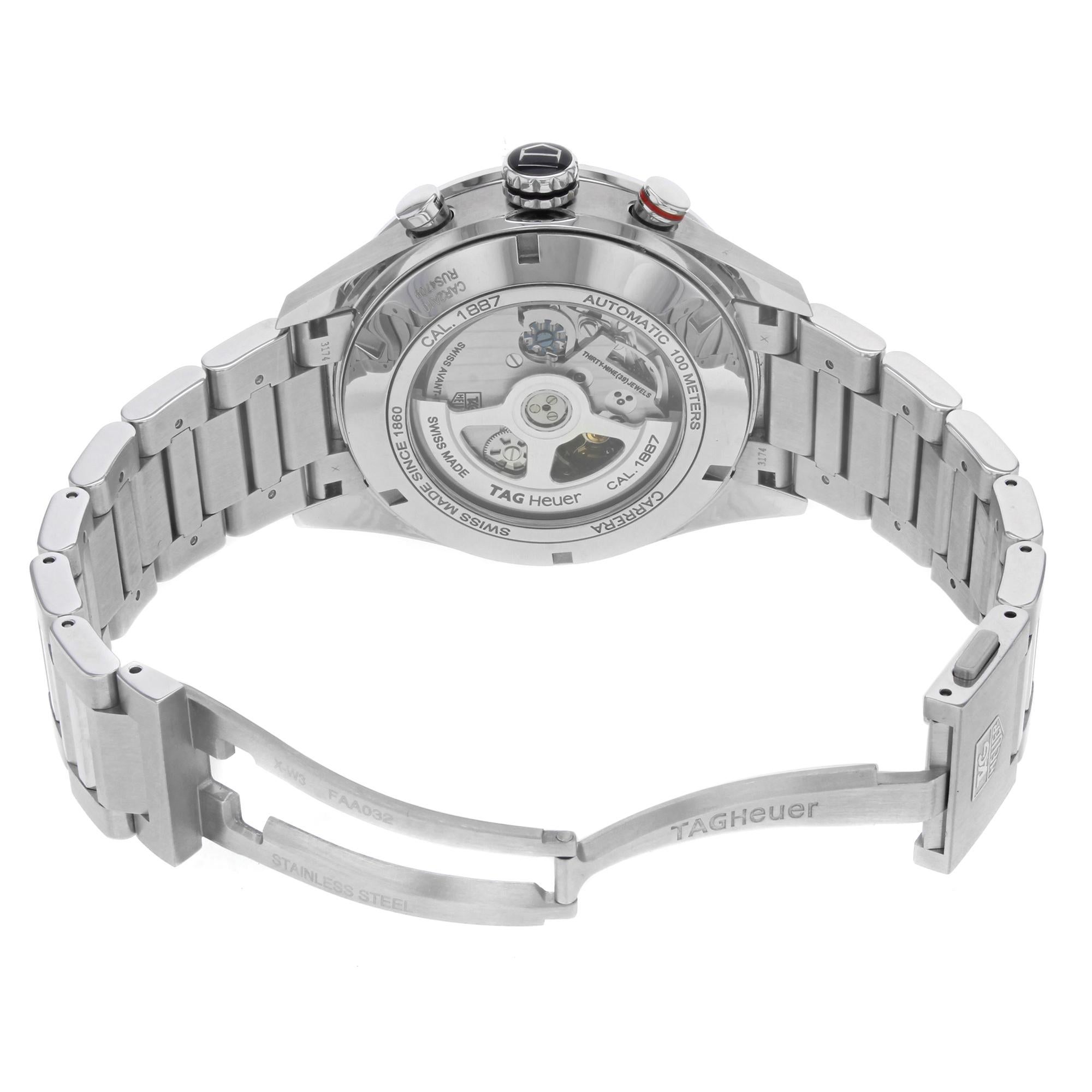 TAG Heuer Carrera Steel Ceramic Black Dial Automatic Men's Watch CAR2A10.BA0799 3