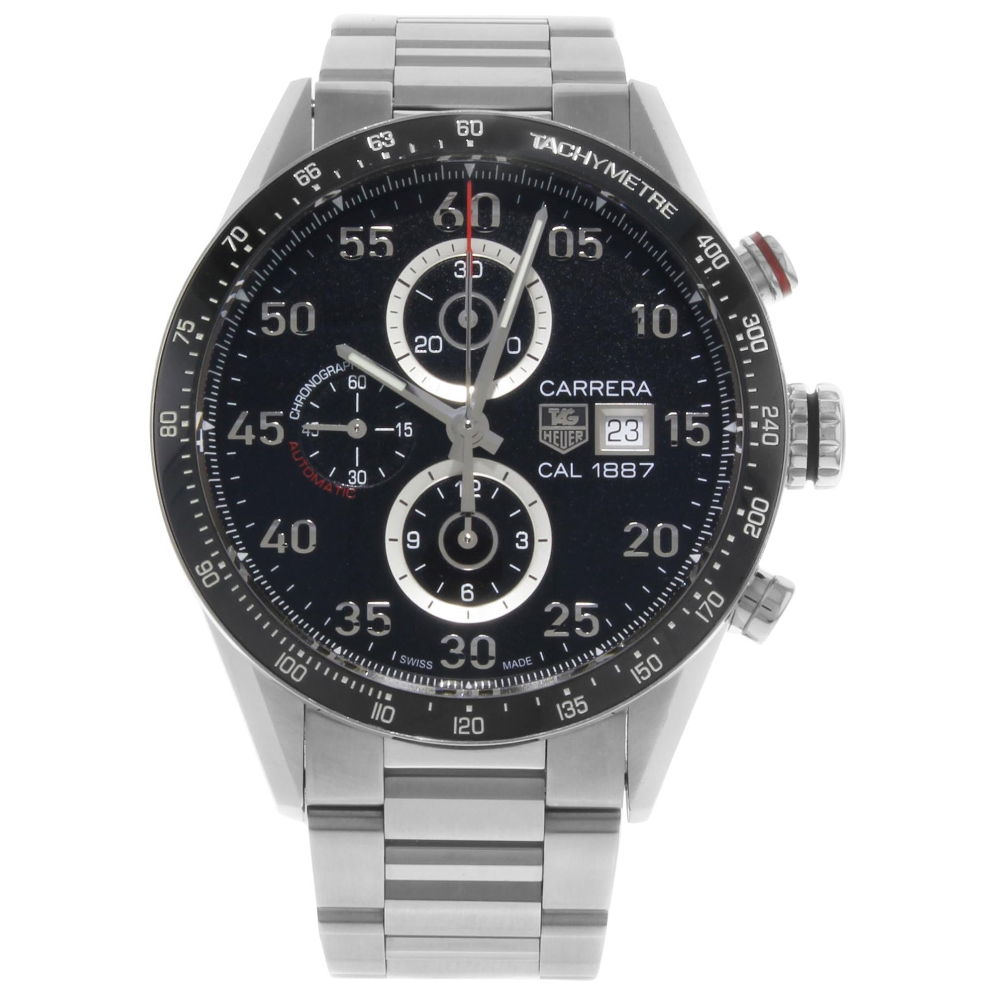 TAG Heuer Carrera Steel Ceramic Black Dial Automatic Men's Watch CAR2A10.BA0799