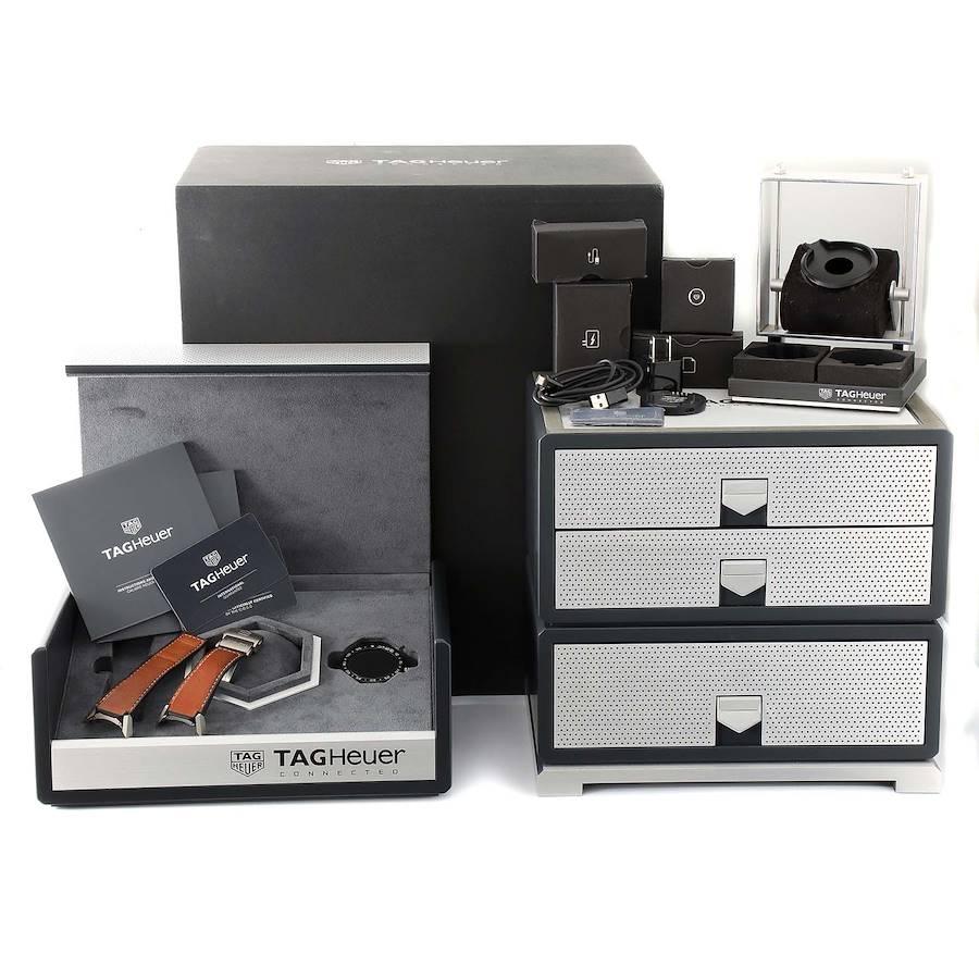 Tag Heuer Carrera Tourbillon Chronograph Titanium Watch ACBF5A80 Box Card 5