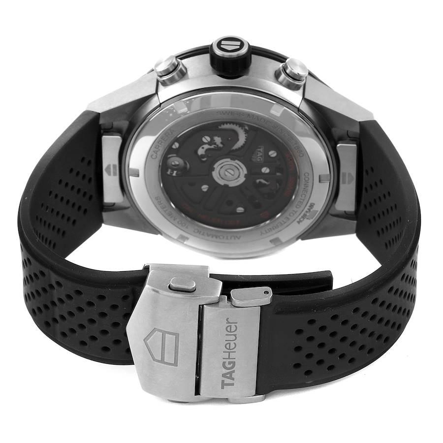 Men's Tag Heuer Carrera Tourbillon Chronograph Titanium Watch ACBF5A80 Box Card