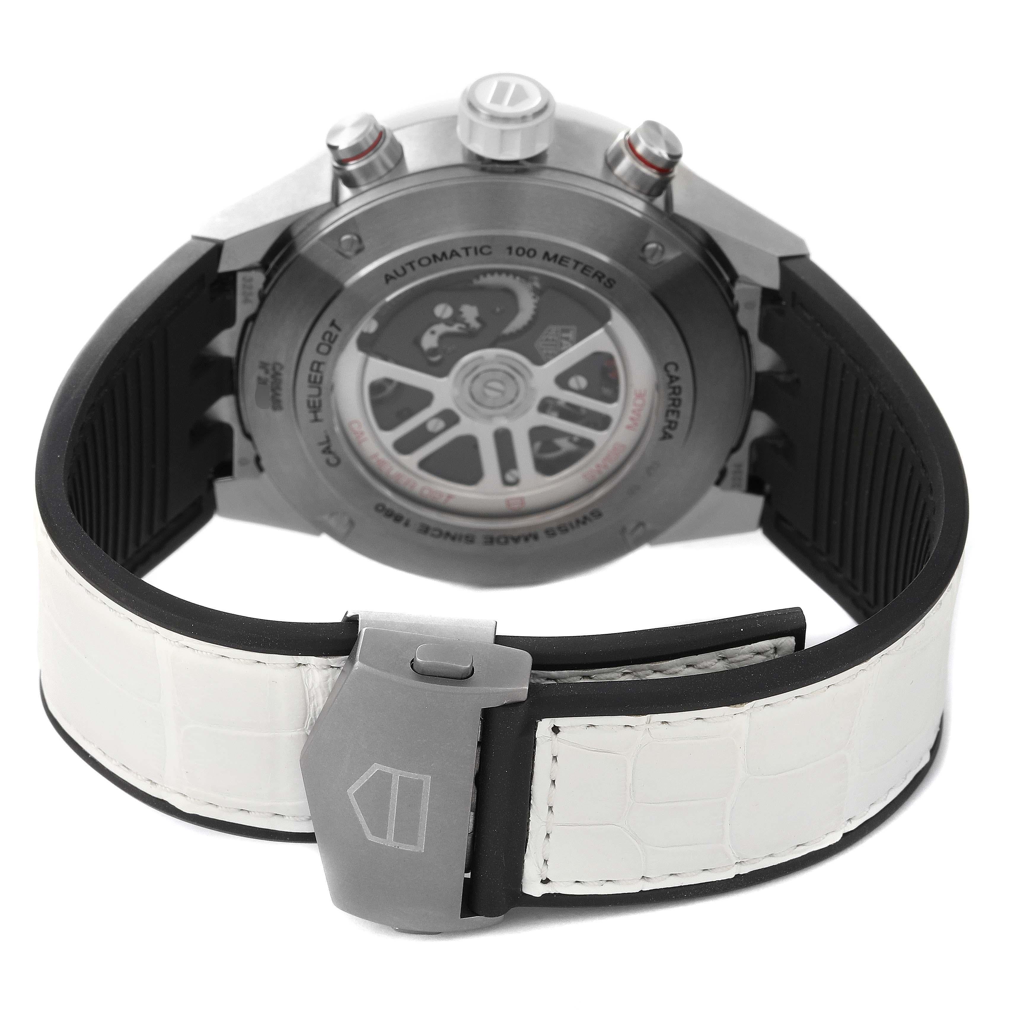 Men's Tag Heuer Carrera Tourbillon Ginza Edition Titanium Mens Watch CAR5A8S Box Card