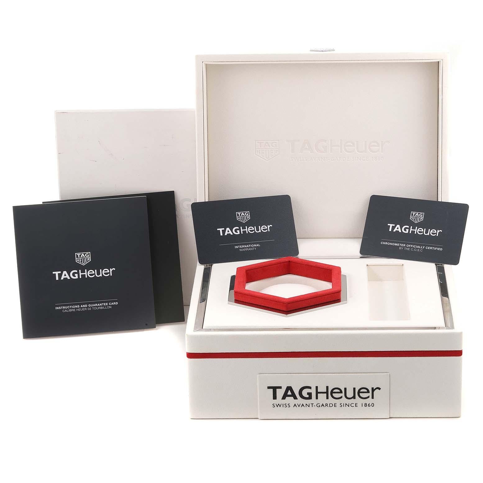 Tag Heuer Carrera Tourbillon Ginza Edition Titanium Mens Watch CAR5A8S Box Card 2
