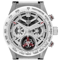 TAG Heuer Carrera Tourbillon Ginza Edition Titan Herrenuhr CAR5A8S Box Karte