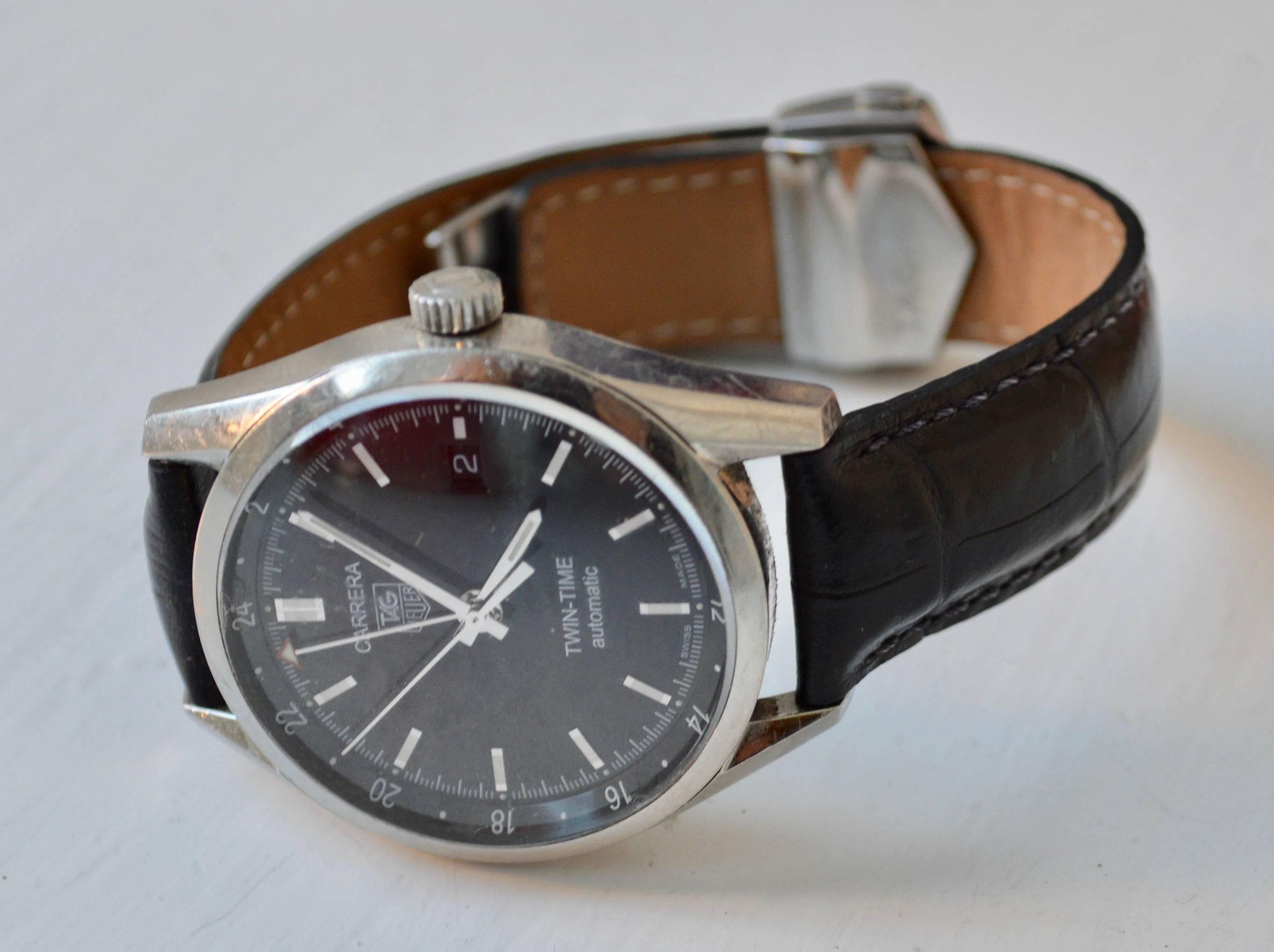Modern TAG Heuer Carrera Twin Time Automatic Watch
