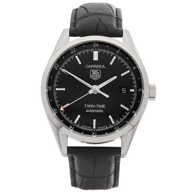 Tag Heuer Carrera Twin Time Stainless Steel Men's WV2115-0