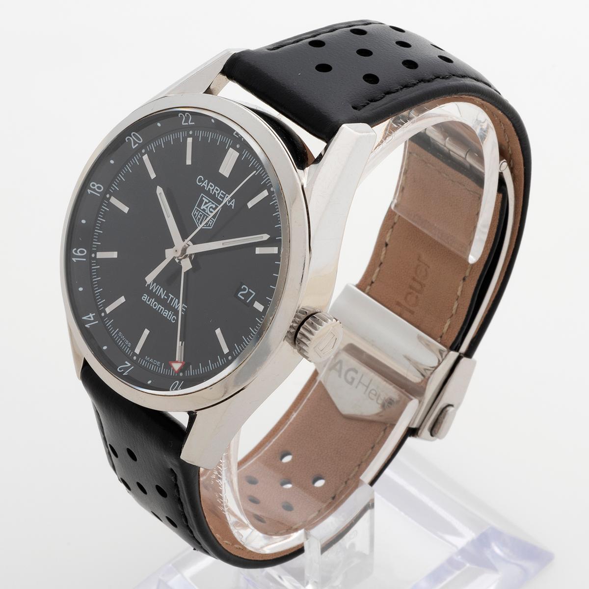 Tag Heuer Carrera Twin Time WV2115-0, excellent état, avec boîte Excellent état à Canterbury, England
