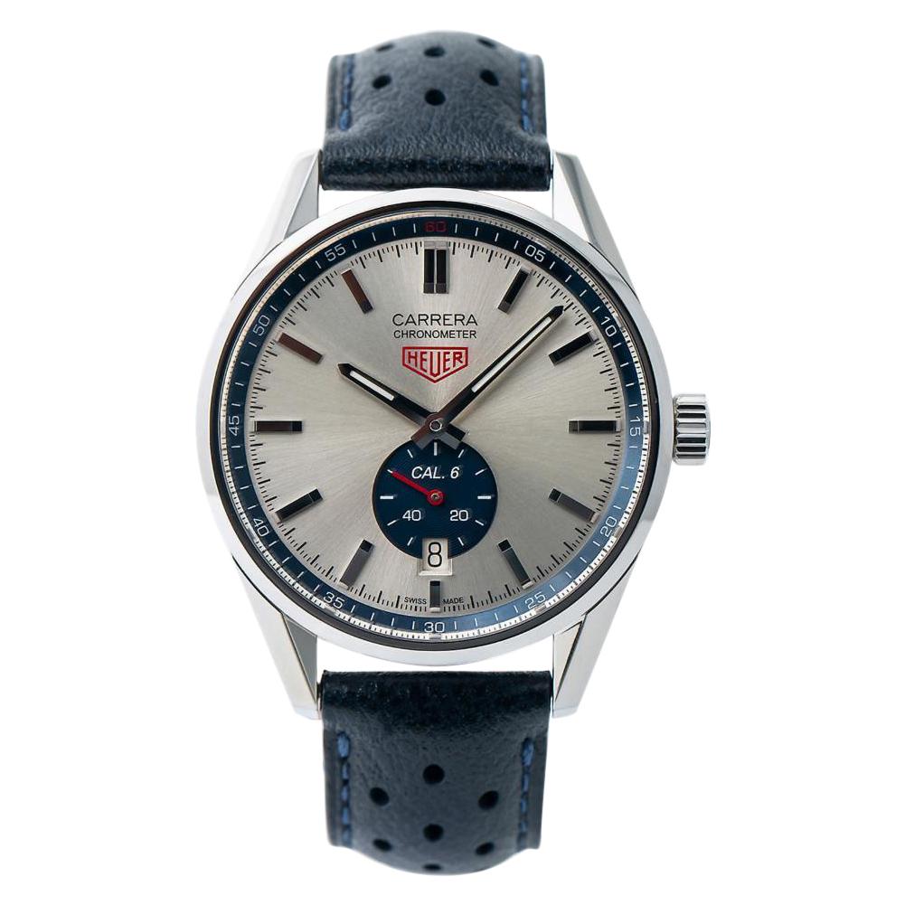 TAG Heuer Carrera WV5111.FC6350, Silver Dial, Certified For Sale