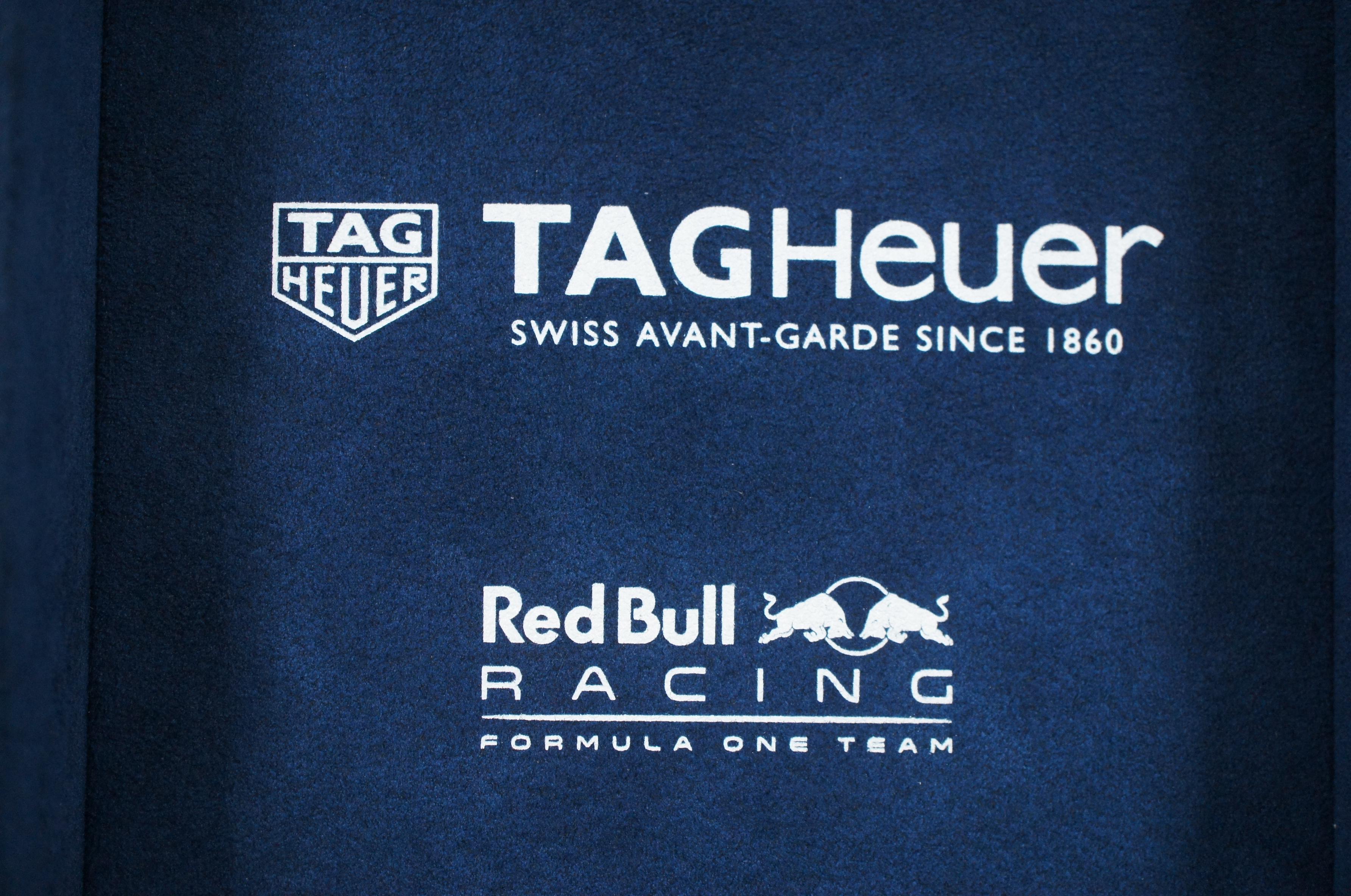 TAG Heuer CAZ1018 Formula 1 Chronograph Watch Red Bull Racing Quartz Blue Dial 1