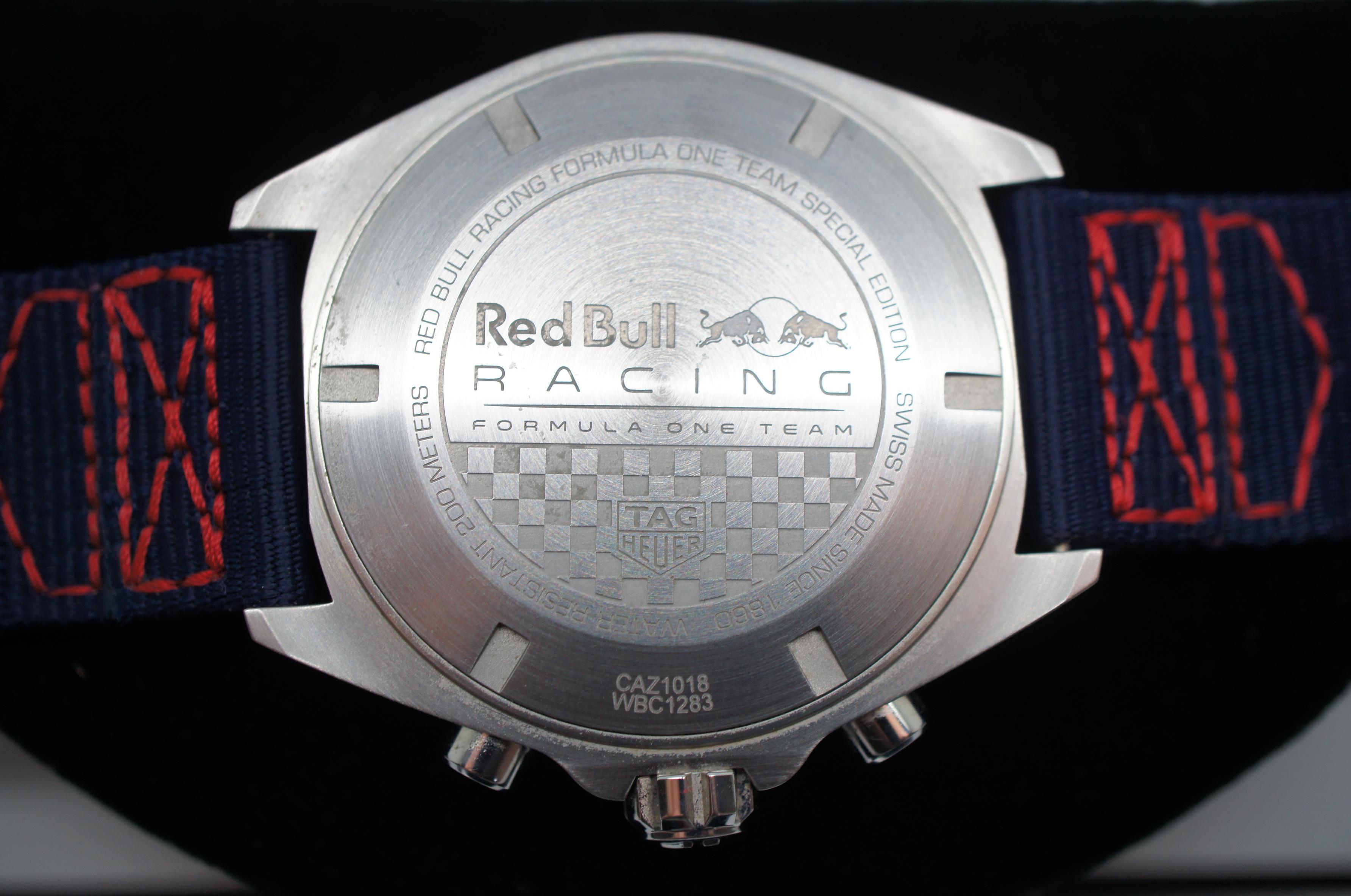 TAG Heuer CAZ1018 Formula 1 Chronograph Watch Red Bull Racing Quartz Blue Dial 2