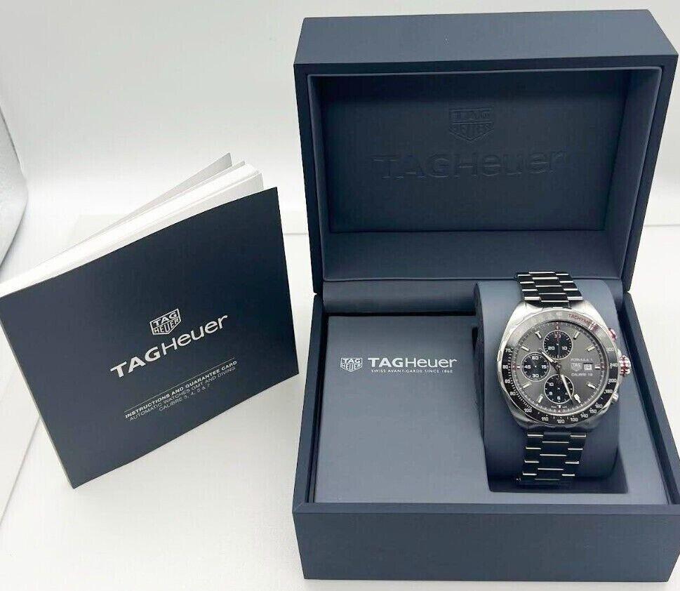 Men's Tag Heuer CAZ2012 Formula 1 Automatic Chronograph Stainless Box Booklet For Sale