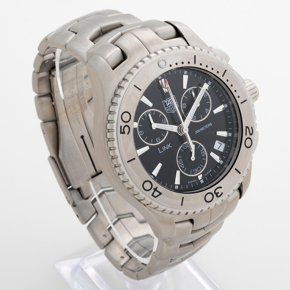 TAG Heuer Chronograph, Outstanding Condition with Box In Excellent Condition In Canterbury, GB