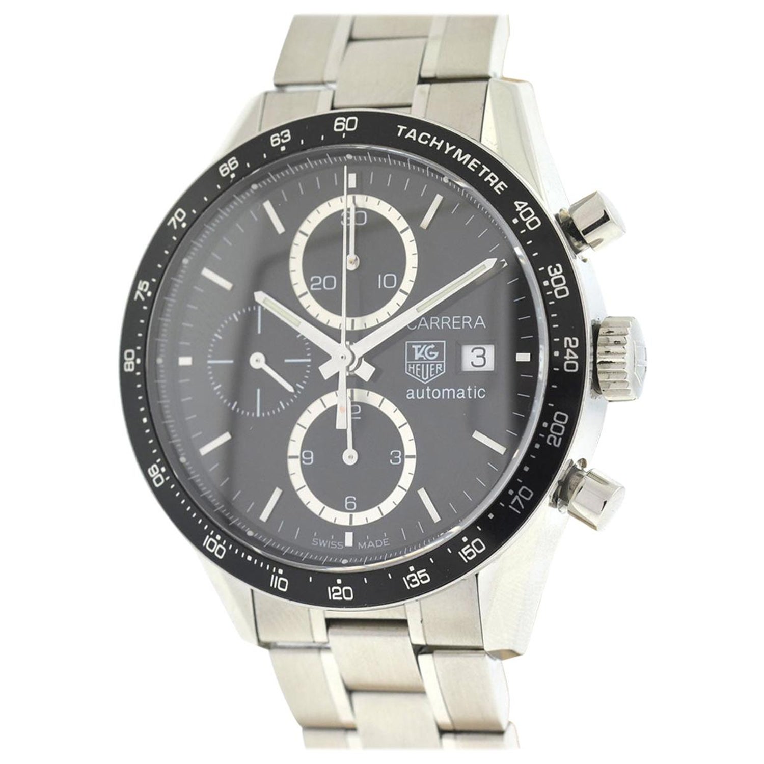 TAG Heuer CV2010-4 Carrera Chronograph Automatic Men's Watch For Sale at  1stDibs | tag heuer cv2010-4, tag heuer carrera 2010
