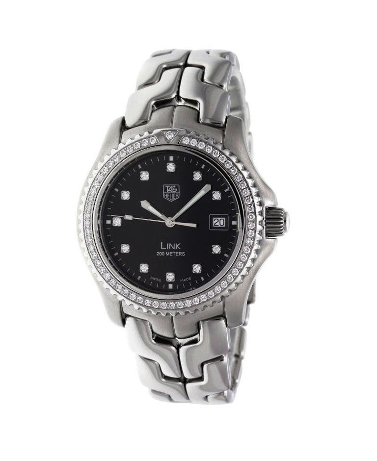 TAG Heuer Diamond Bezel Link Watch WT111P.BA0550 For Sale at 1stDibs