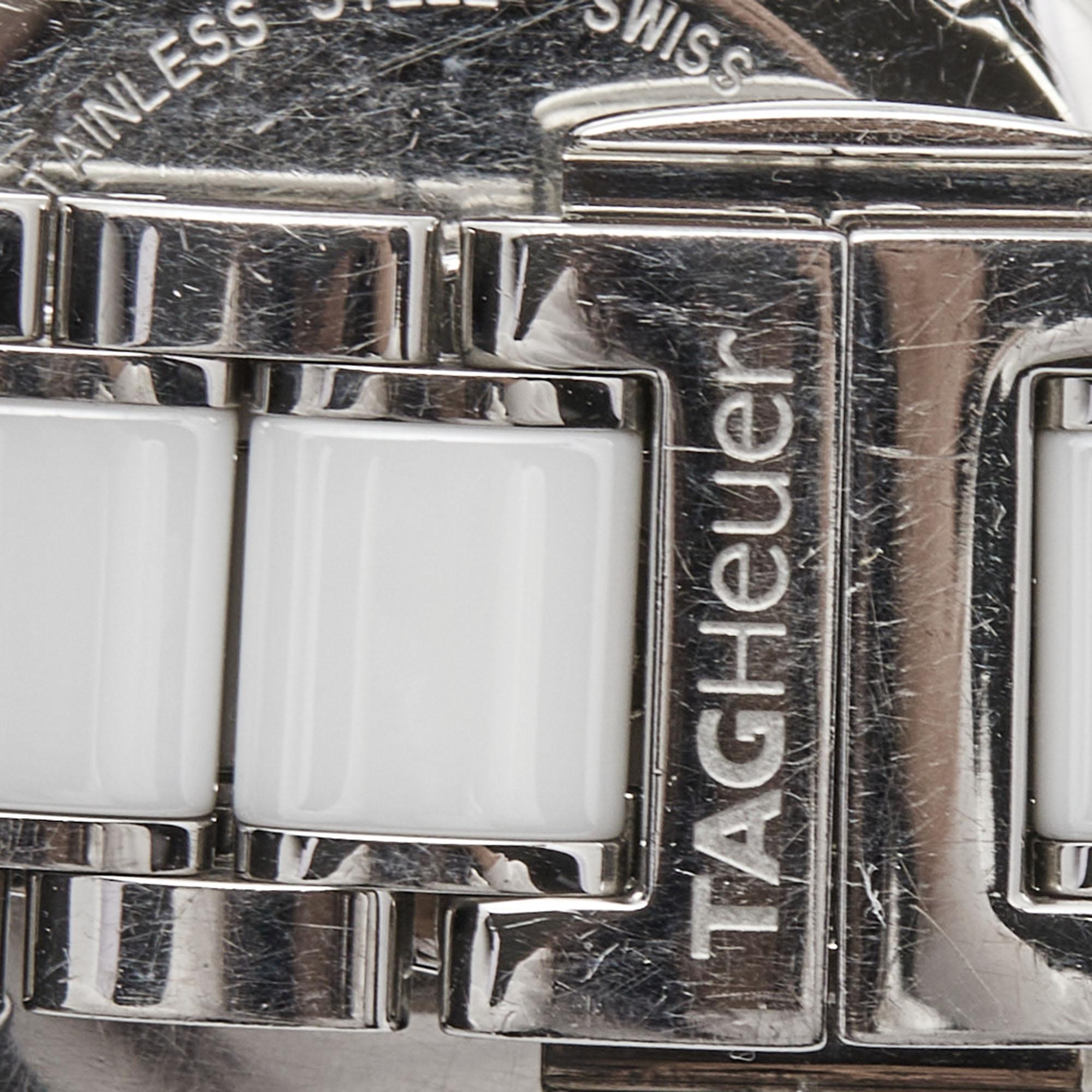 Contemporain TAG Heuer Montre-bracelet Formula 1 pour femme 37 mm en acier inoxydable et céramique avec diamants en vente
