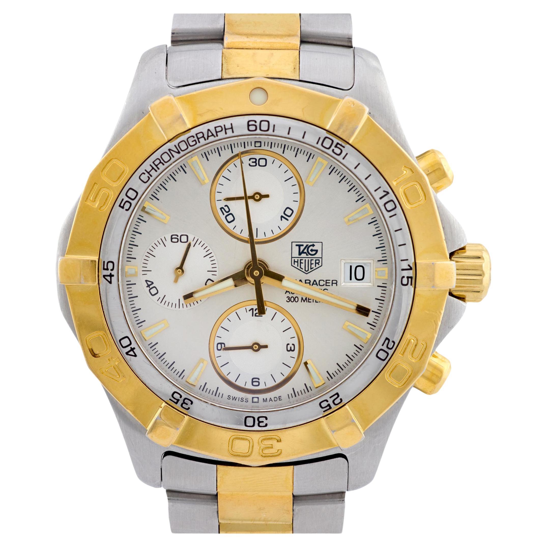 TAG Heuer Estate Montre chronographe Aquaracer en acier inoxydable en vente