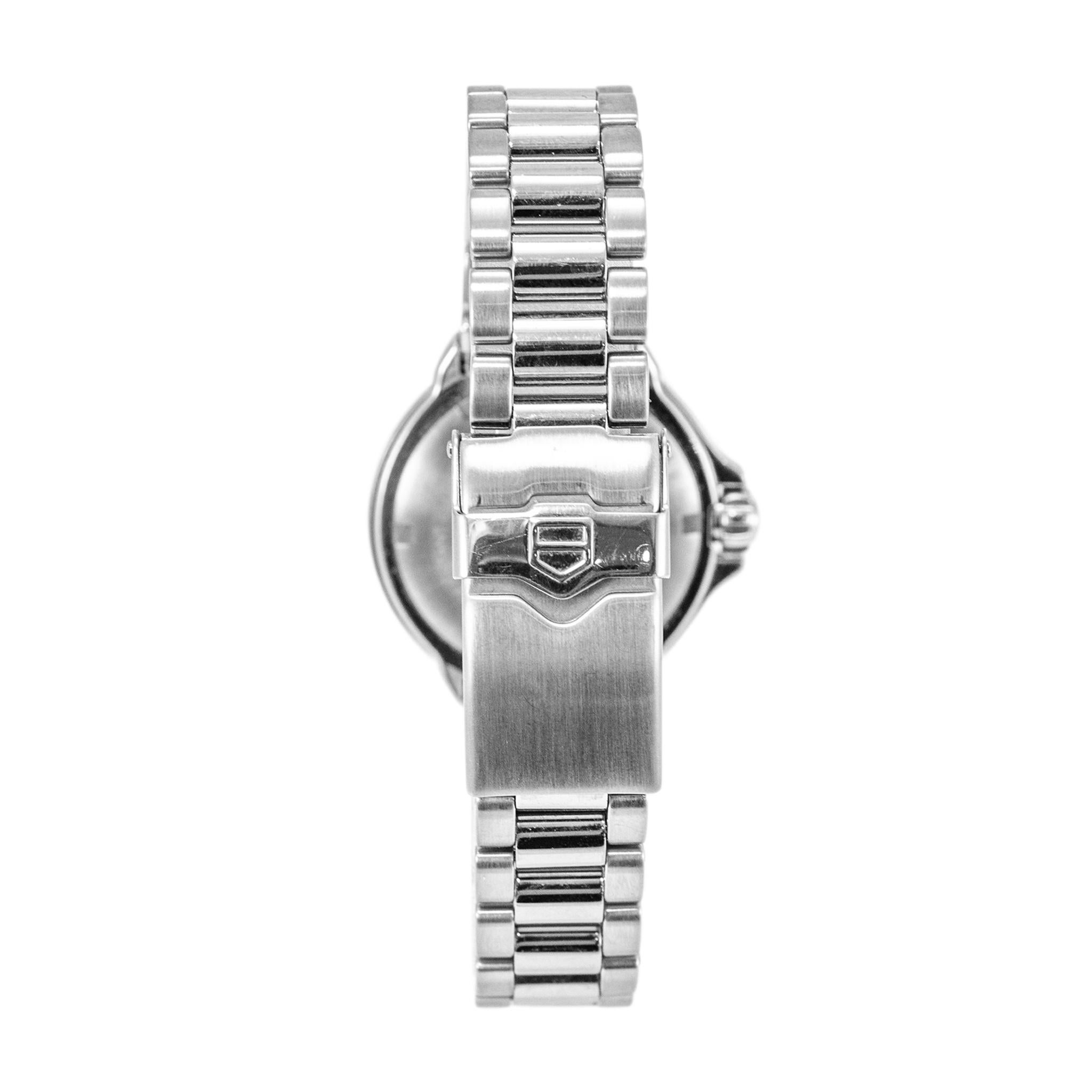 Tag Heuer Formula 1 37MM WAC1215 Diamond Bezel Stainless Steel Ladies Watch In Excellent Condition In Houston, TX