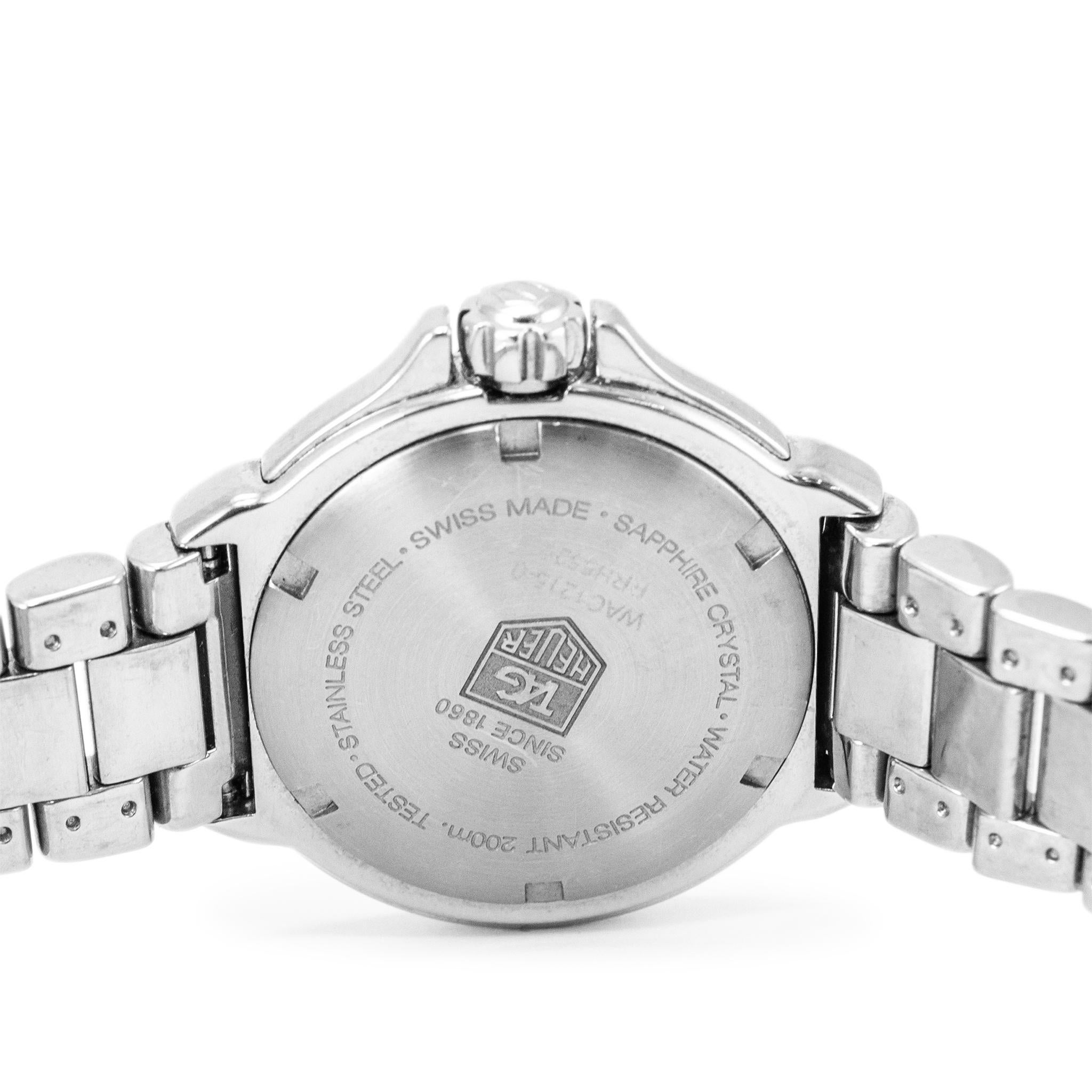 Women's Tag Heuer Formula 1 37MM WAC1215 Diamond Bezel Stainless Steel Ladies Watch
