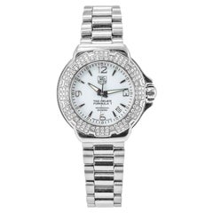 Tag Heuer Formula 1 37MM WAC1215 Montre pour femme en acier inoxydable avec lunette en diamants