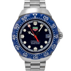 TAG Heuer Formula 1 38MM WBY1112 Acier Lunette et cadran bleus Montre à quartz