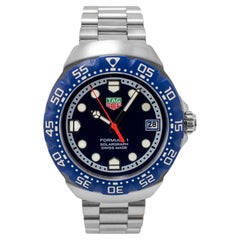 TAG Heuer Formula 1 38MM WBY1112 Acier Lunette et cadran bleus Montre à quartz