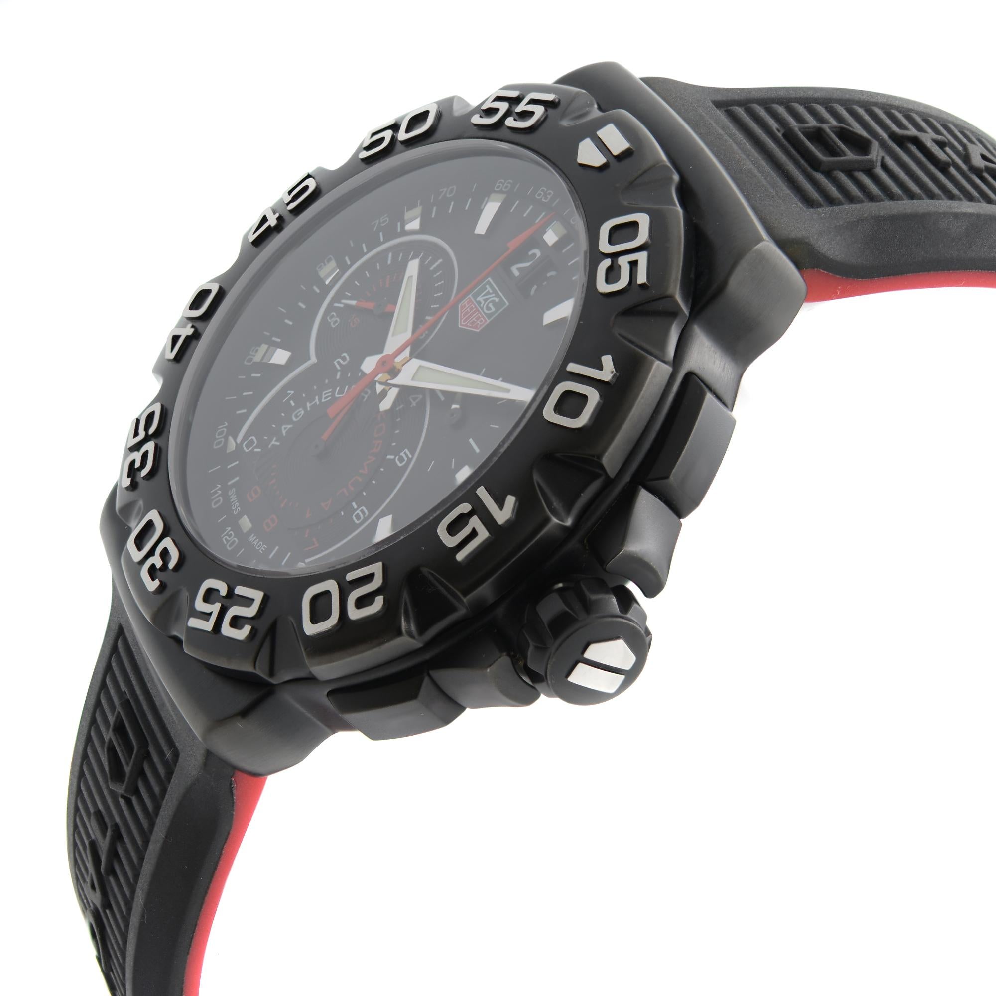 TAG Heuer Formula 1 Chronograph PVD Stahl Quarz Herrenuhr CAH1012.FT6026 im Zustand „Hervorragend“ in New York, NY