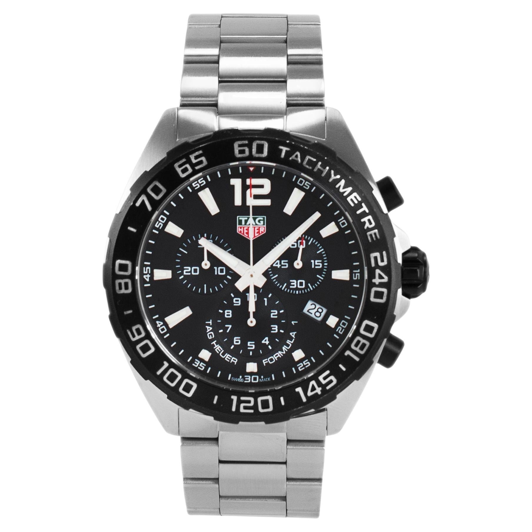 Montre TAG Heuer Formula 1 43MM CAZ1010 Quartz Cadran noir 200M Acier inoxydable