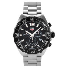 Used Tag Heuer Formula 1 43MM CAZ1010 Quartz Black Dial 200M Stainless Steel Watch