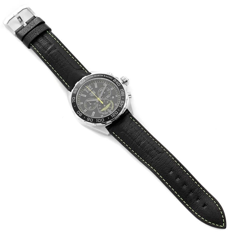 TAG Heuer Formula 1 Aston Martin Chronograph Steel Watch CAZ101P Box Card 2
