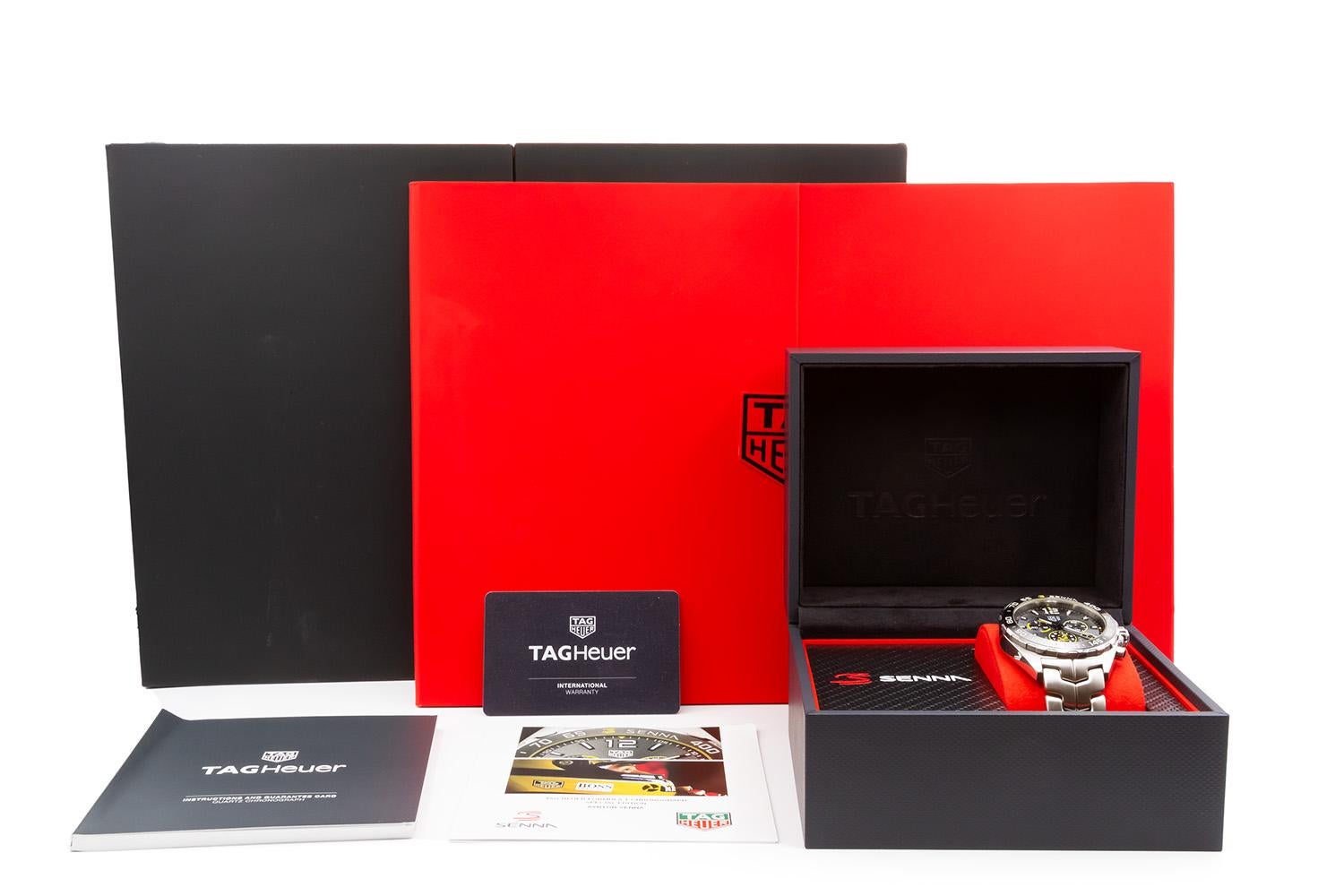 TAG Heuer Formula 1 Ayrton Senna Special Edition Quartz Chronograph CAZ101AF BNP 4