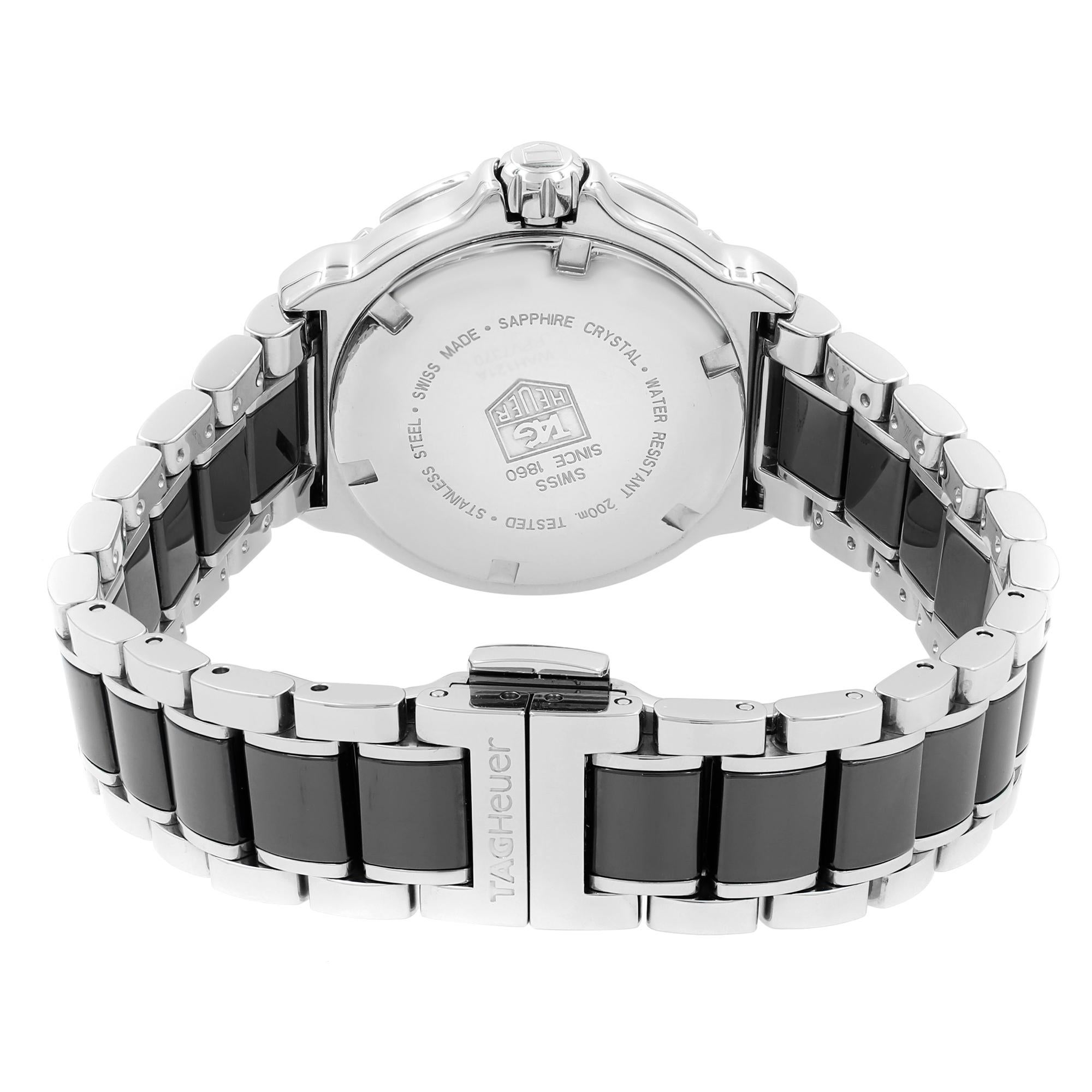 TAG Heuer Formula 1 Montre à quartz en acier et céramique avec cadran noir pour femmes WAH121A.BA0859 1