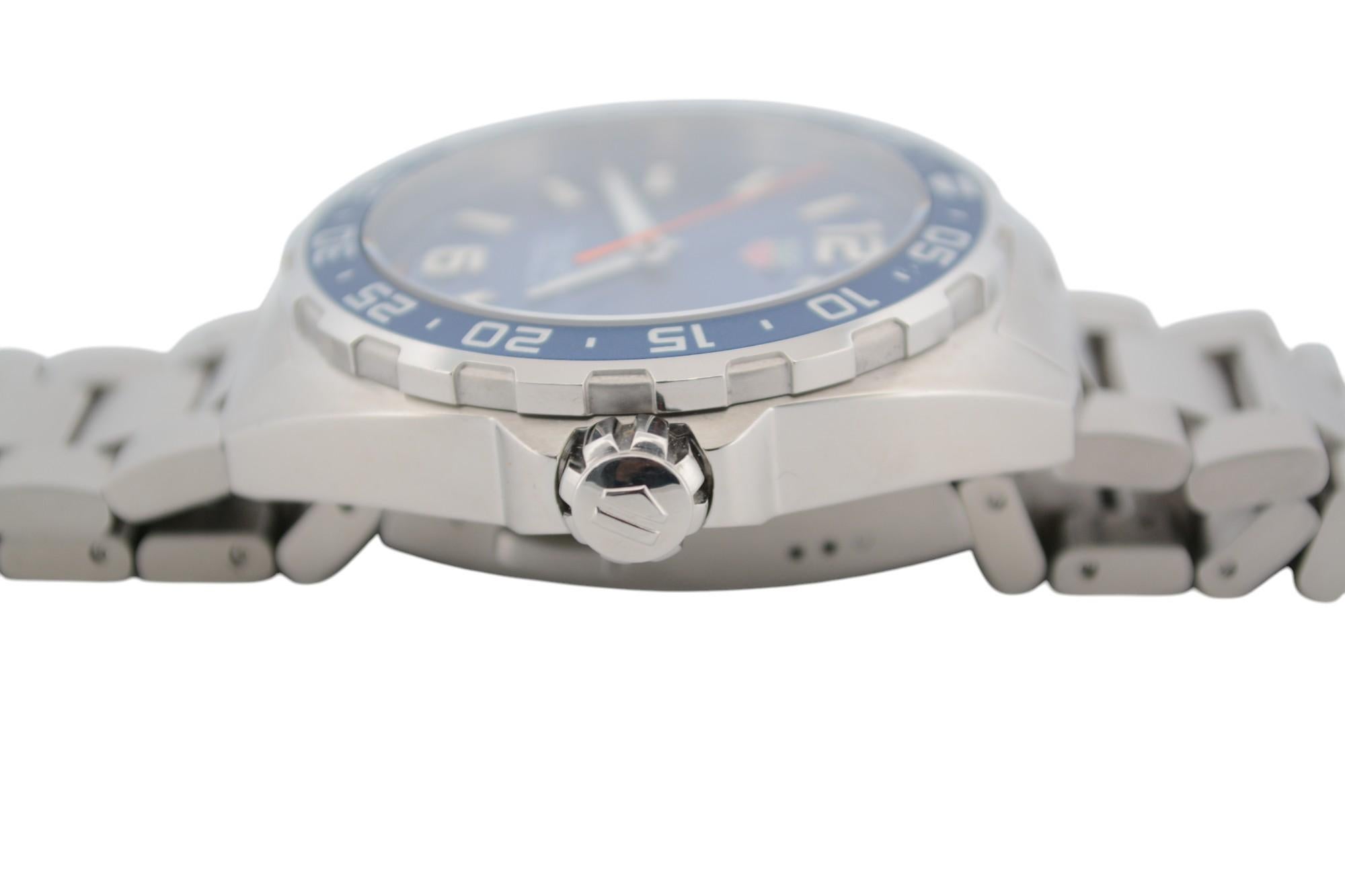Tag Heuer Formula 1 Blue Dial 43 Stainless Steel Quartz Ref: WAZ1010 8