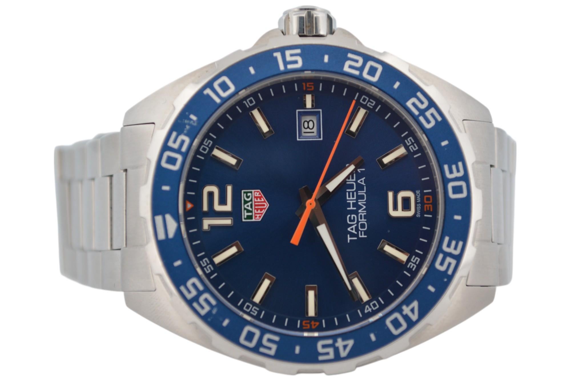 Men's Tag Heuer Formula 1 Blue Dial 43 Stainless Steel Quartz Ref: WAZ1010