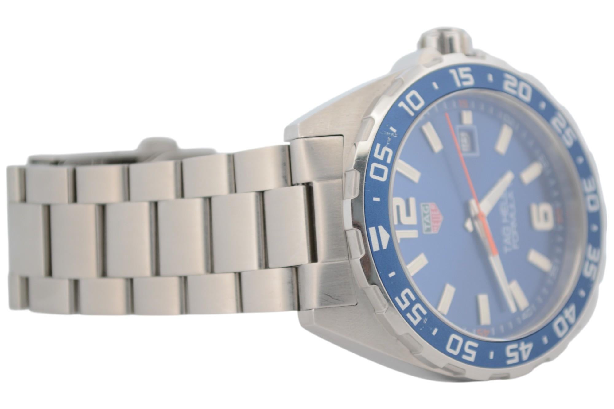 Tag Heuer Formula 1 Blue Dial 43 Stainless Steel Quartz Ref: WAZ1010 5