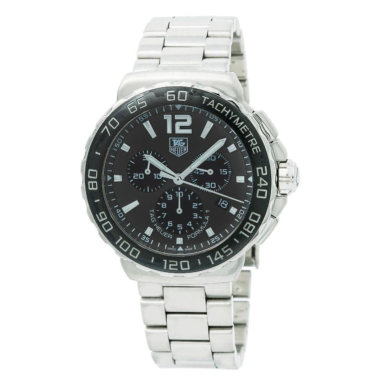 TAG Heuer Formula 1 CAU1115, Black Dial, Certified and Warranty For Sale at 1stdibs