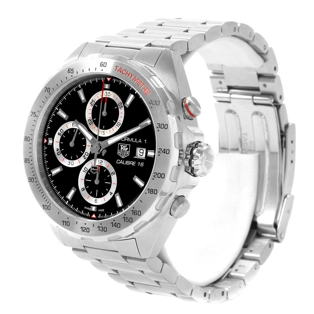 Tag Heuer Formula 1 Chronograph Steel Men’s Watch CAZ2010 Card In Excellent Condition For Sale In Atlanta, GA