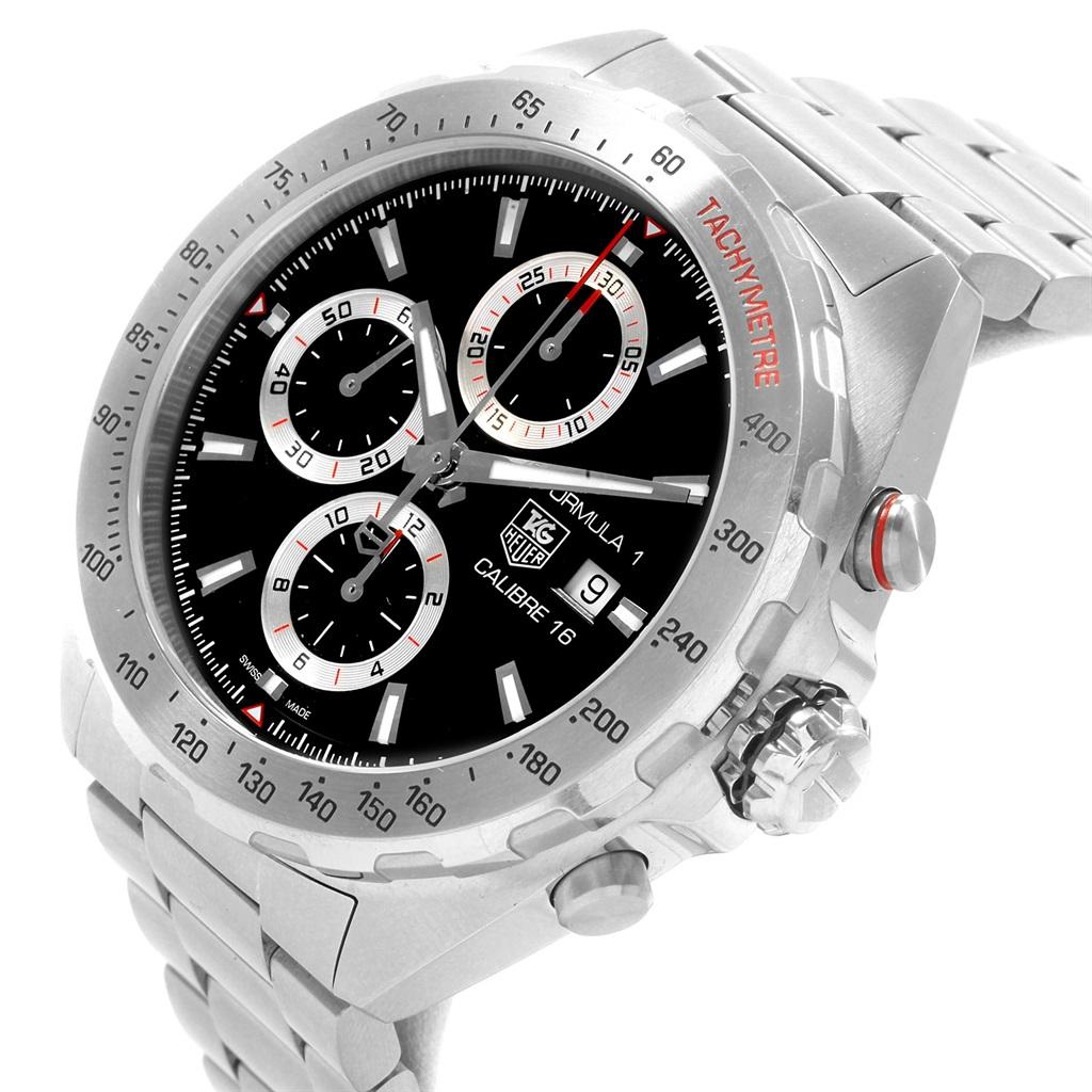 Tag Heuer Formula 1 Chronograph Steel Men’s Watch CAZ2010 Card For Sale 1