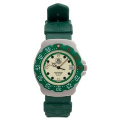 TAG Heuer Formula 1 'green' 372.513. vintage, rubber strap, Year 1989