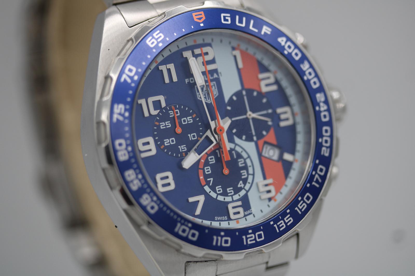 Tag Heuer Formula 1 Gulf In Good Condition For Sale In London, GB
