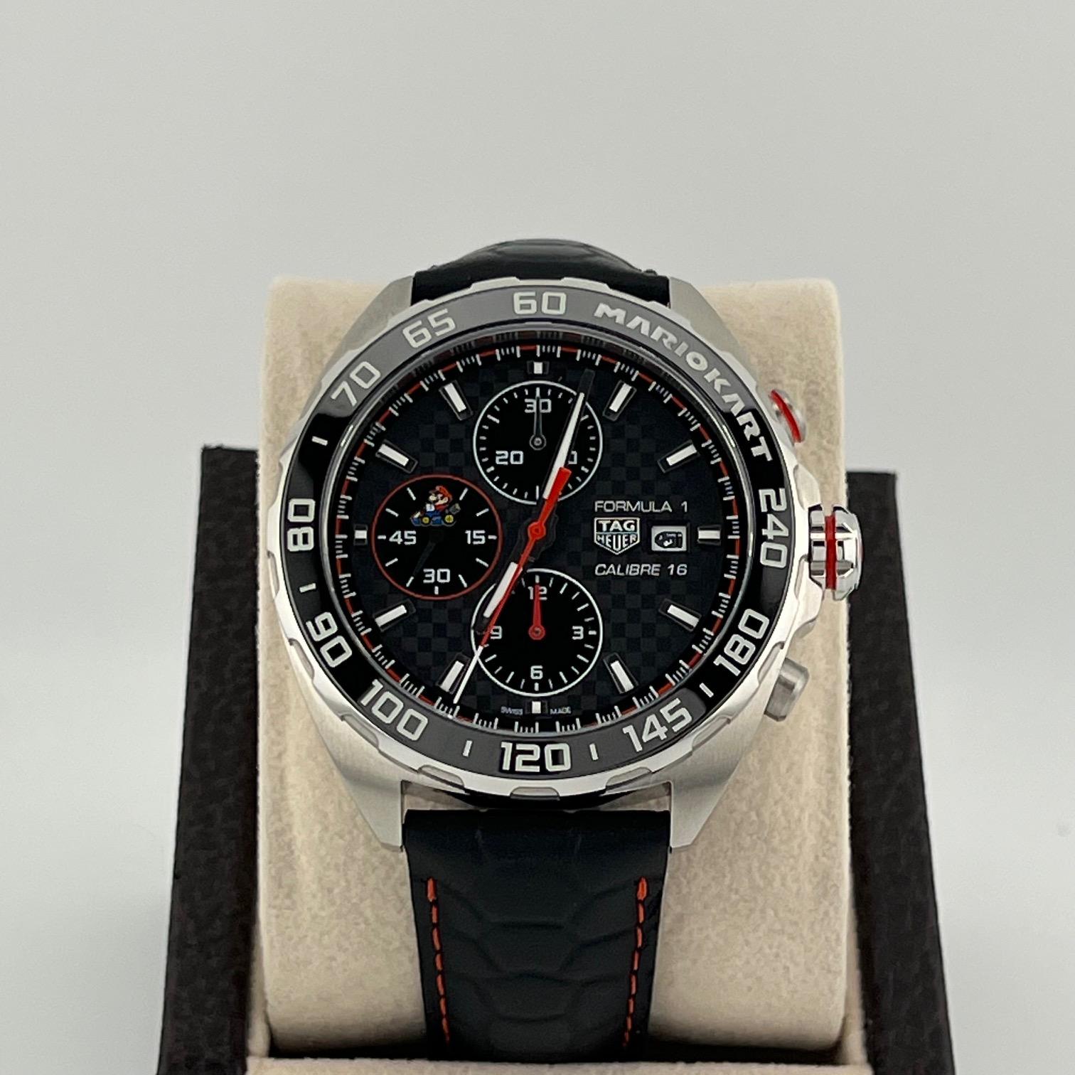 TAG Heuer Fórmula 1 Mario Kart Edición Limitada CAZ201E.FC6517 44mm Caja Papeles en venta 8