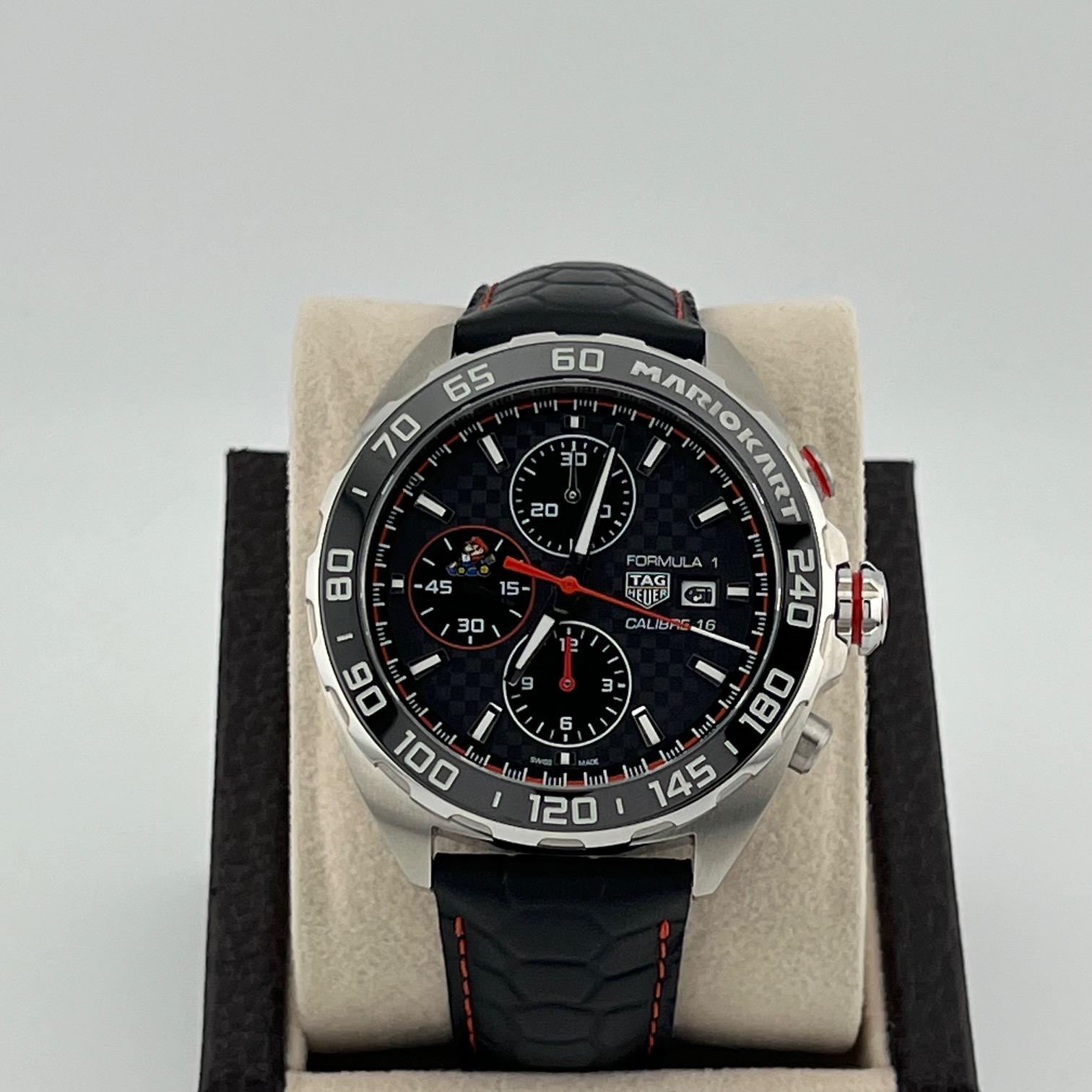 TAG Heuer Fórmula 1 Mario Kart Edición Limitada CAZ201E.FC6517 44mm Caja Papeles en venta 9