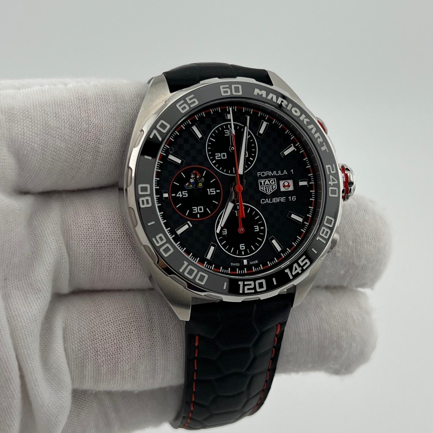 TAG Heuer Fórmula 1 Mario Kart Edición Limitada CAZ201E.FC6517 44mm Caja Papeles en venta 11